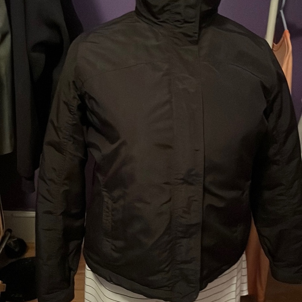 Lands End Large Petite winter jacket size 14/16 fleece inside with pockets